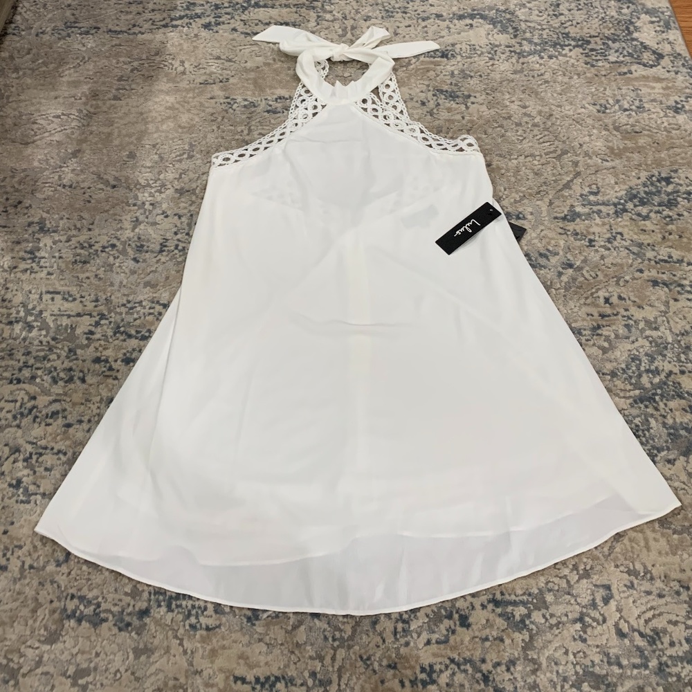 Lulu's White dress with liner